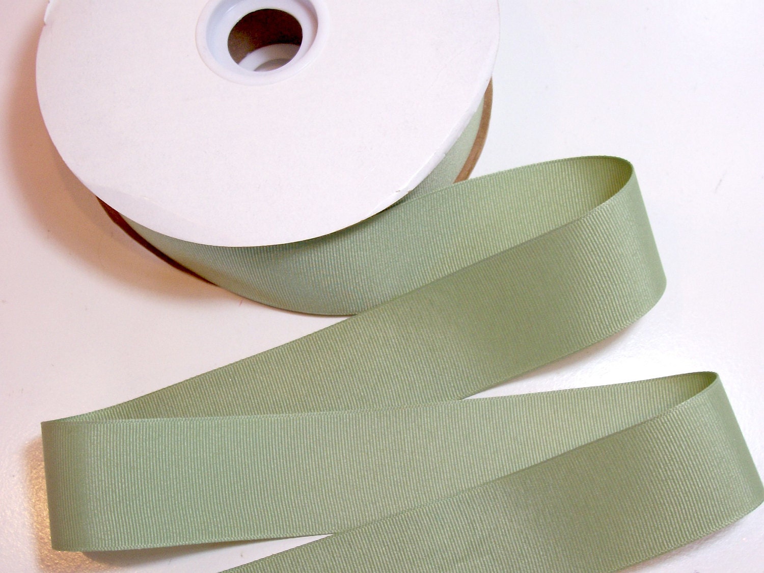 Green Ribbon Light Green Grosgrain Ribbon 1 1/2 inches wide x