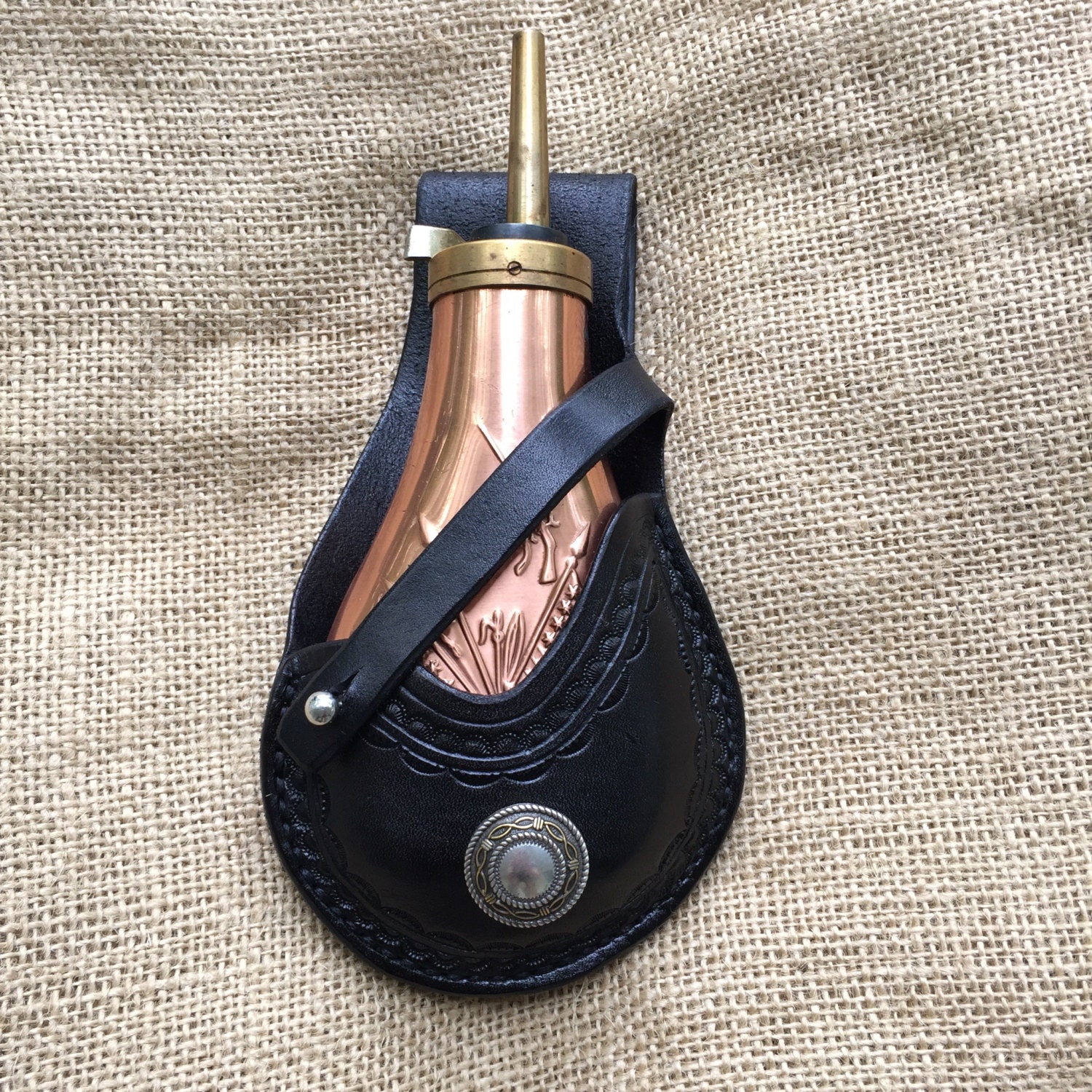 Leather Powder Flask Holster