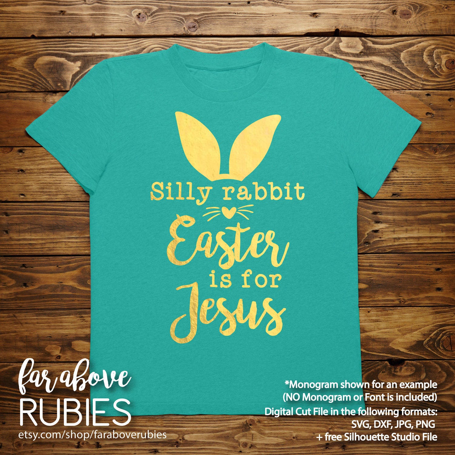 Download Silly Rabbit Easter is for Jesus with Bunny Ears Whiskers ...