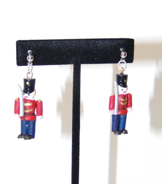 Toy Soldiers Dangle Pierced Earrings