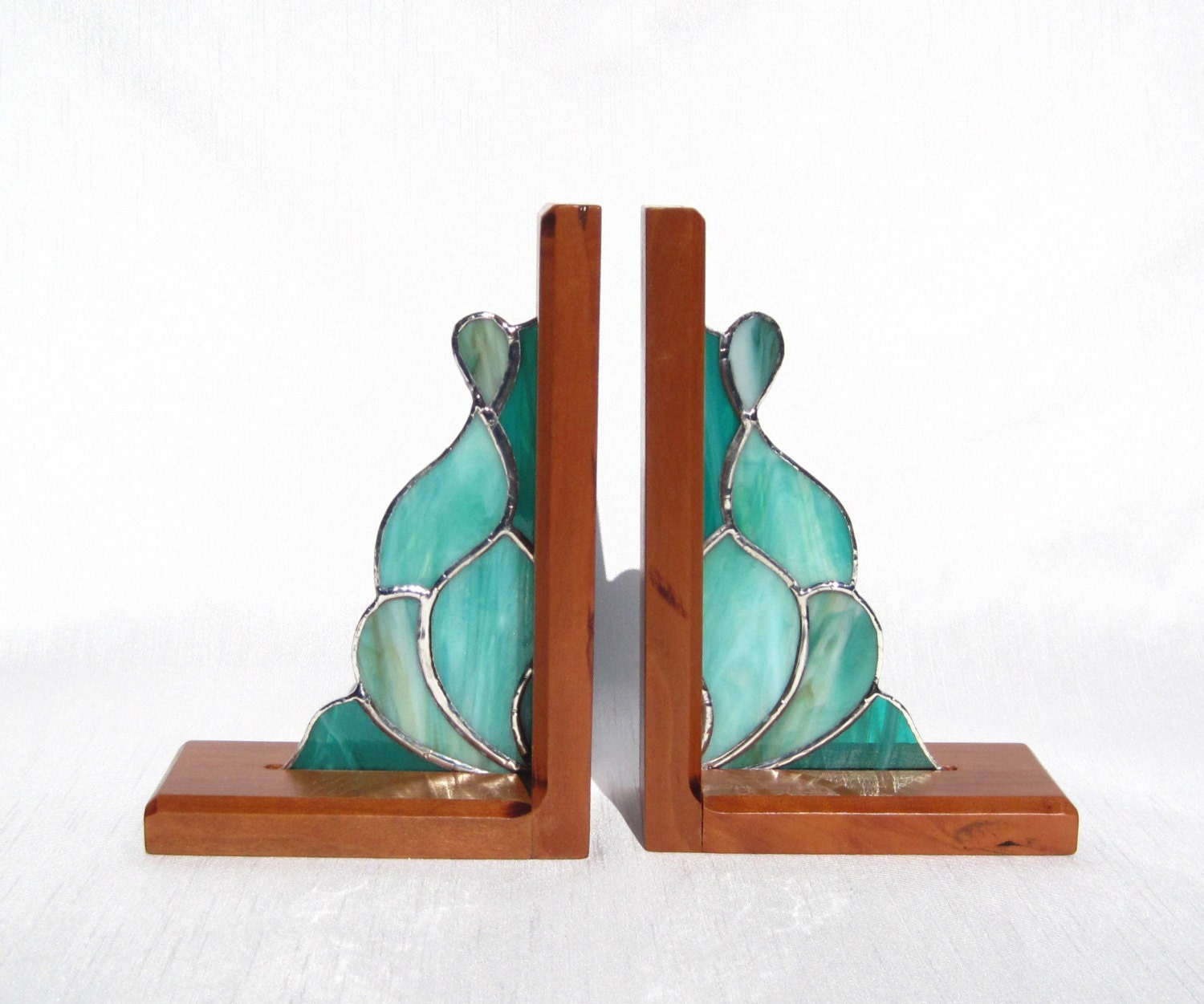 stained glass bookends