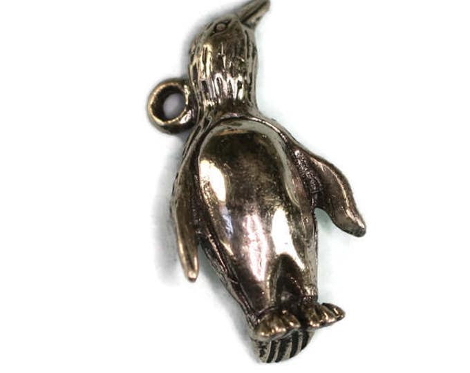 Sterling Silver Penguin Charm for Charm Bracelet Vintage