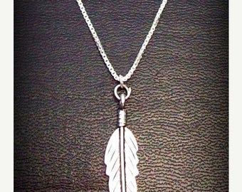 feather necklace – Etsy