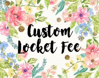 Add Your Personalized Quote - Custom Locket Fee - locket add on - please read instructions prior to ordering