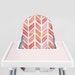 Watercolor Herringbone // IKEA Antilop Highchair Cover // High Chair Cover for the PYTTIG Cushion // Pillow Slipcover