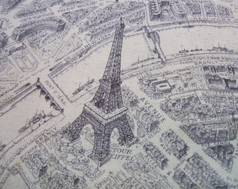Destination Paris Street Map Seine River French Landmarks Windham Fabric Yard