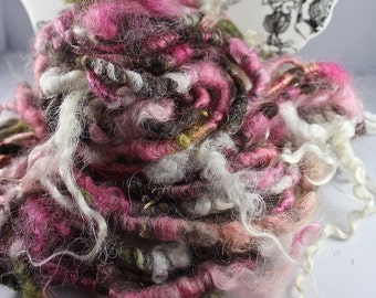 Handspun Art Yarn Corespun Fleecespun Sheeping Beauties 'The Time is Now'