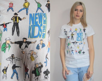 1990s Vintage New Kids On The Block Nkotb T Shirt - Vintage New Kids On The Block - 90s Nkotb Tee - W00491