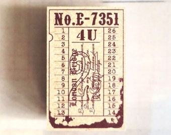 Tokyo Antique London Bridge Ticket stamp