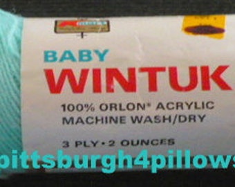 Kmart - Baby Wintuk - 100% Orlon Acrylic Yarn - 2 Ozs. - Color 51 - Read Below- Looks Like Mint Green