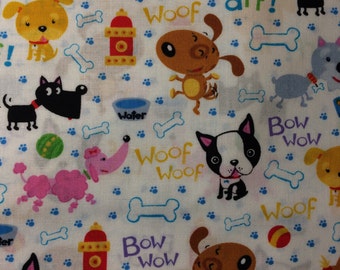 Dog Paw Print Fabric