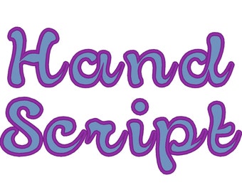 Calssy hand writing script applique Font machine embroidery applique designs, monogram, alphabet 2.5, 3, 4 inches BX and other formats