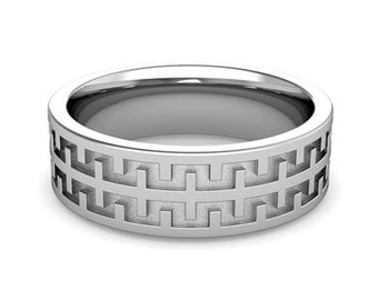 tire celtic knot wedding band in 14k solid white gold for men and women 7mm celtic design rings matching wedding band available - Tire Wedding Rings tire celtic knot wedding band in 14k solid white gold for men and women 7mm celtic design rings matching wedding band available - Tire Wedding Rings