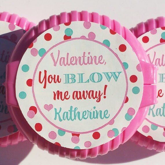 Personalized Valentine Blow Me Away Gum Sticker Or Tag Printable Or personalized-valentine-blow-me-away-gum-sticker-or-tag-printable-or