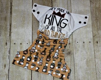 They Made Him King One Size Pocket Cloth Diaper, Reusable Cloth Diaper, One Size Cloth Nappy, One Size Pocket Cloth Diaper, Cloth Diaper