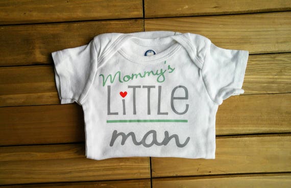 mommy's little man shirt