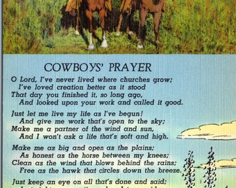 Cowboy prayer | Etsy