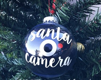 Santa Camera Ornament