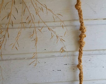 Dog Toy, Natural Twine, Hand Braided and Knotted