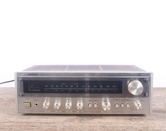 Vintage Stereo Receiver / Onkyo TX-1500 Stereo Receiver / Antique Electronics / Working Stereo Receiver / Retro Stereo / Silver