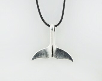 Nautical Whale's Tail Dolphin Pendant Necklace by SeaStyle