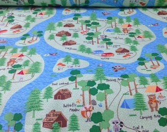Camping fabric | Etsy