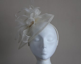 Ivory fascinator | Etsy