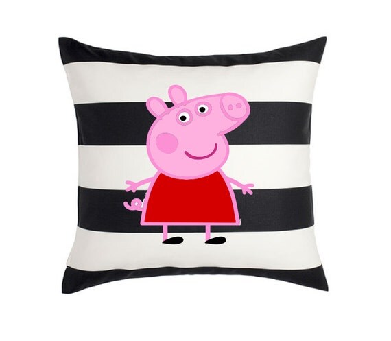 Peppa Pig Throw Pillow-Decorative Pillow Case-Home Dorm Decor