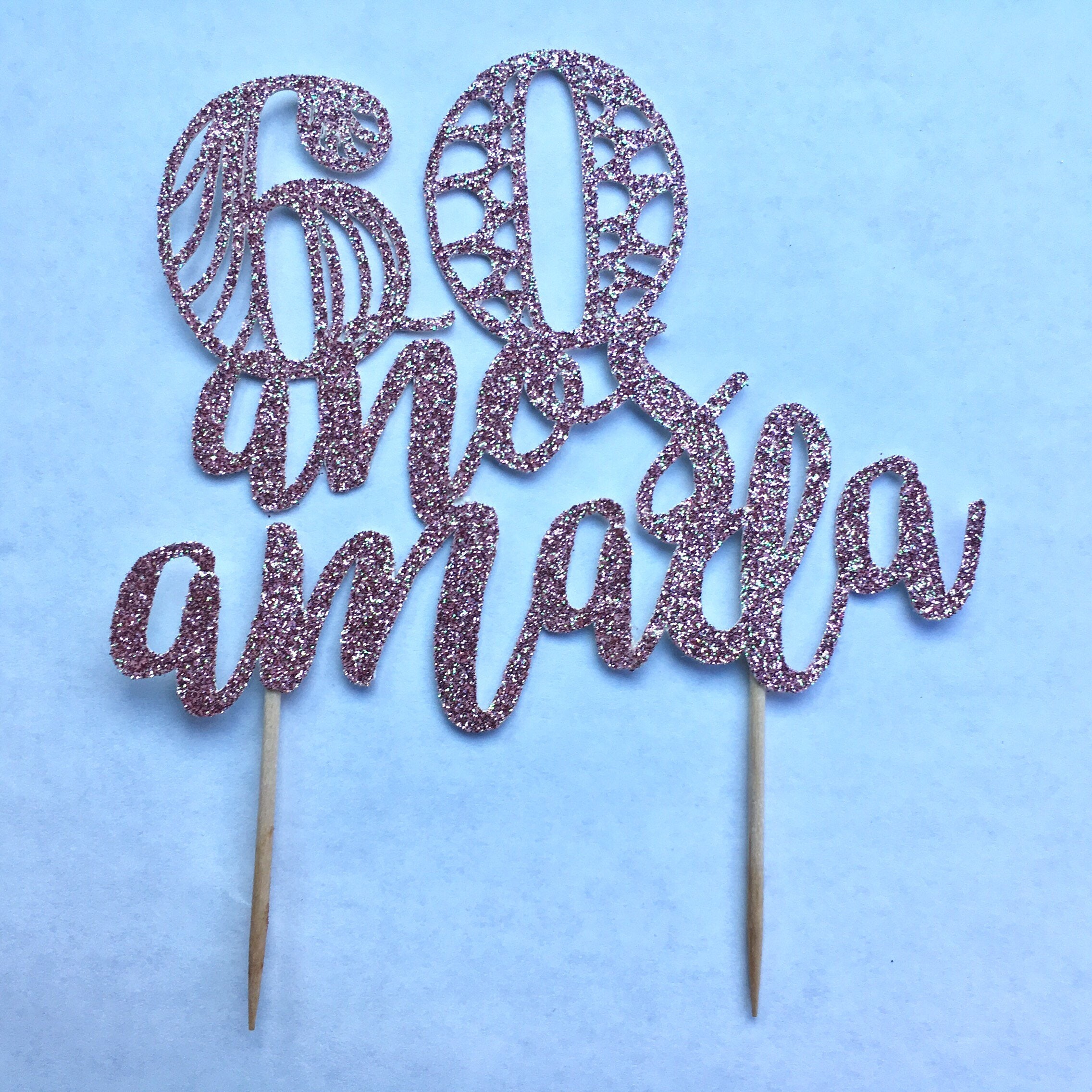 Birthday Cake Topper in Spanish Topper Para Pastel en Español