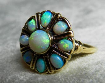 opal halo ring semi black opal engagement antique australian blue opal halo ring october birthday - Black Opal Wedding Rings opal halo ring semi black opal engagement antique australian blue opal halo ring october birthday - Black Opal Wedding Rings