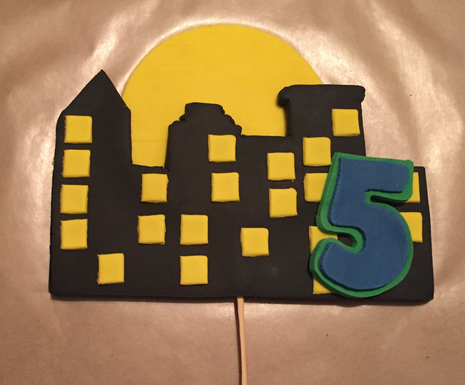 PJ Masks Cityscape Inspired Cake Topper