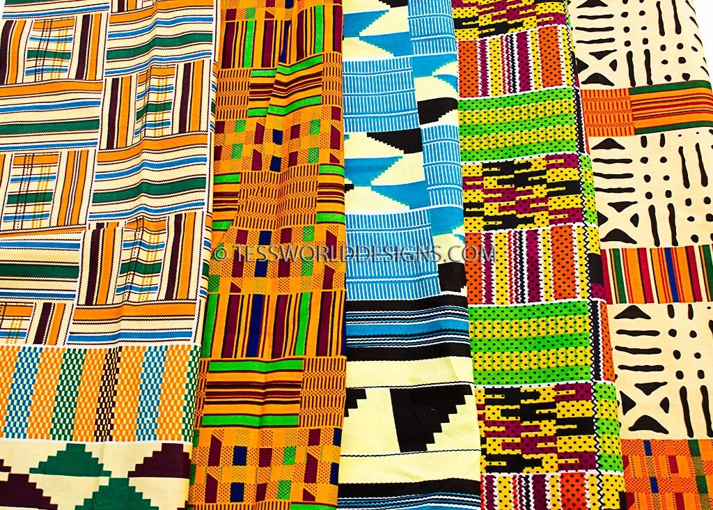 Kente Quilting Fabric/ Fabric bundles/ Kente Fat quarters