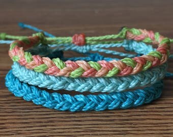 Custom Waterproof Braid Bracelet - Made to Order - Custom Bracelet - Pura Vida Inspired Bracelet