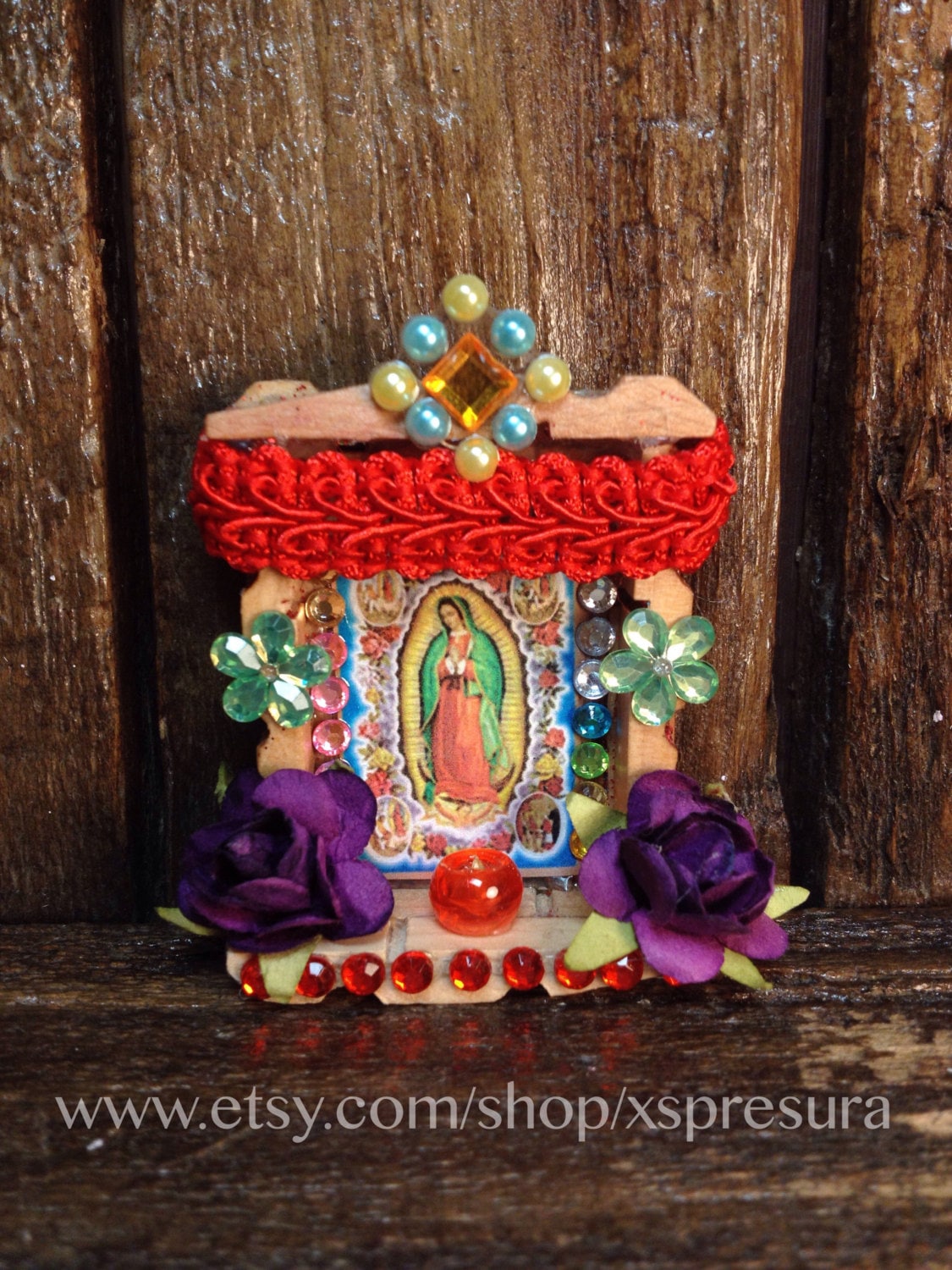 Virgin-Guadalupe-Handmade-Altar / Our-Lady-of-Guadalupe Nicho