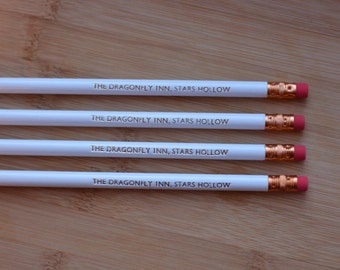 The Dragonfly Inn Stars Hollow • Gilmore Girls Embossed Pencils