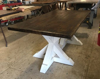 Reclaimed wood custom made tables by FreshRestorations on Etsy