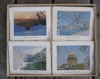 Vintage West Virginia Christmas Cards (set of 12)
