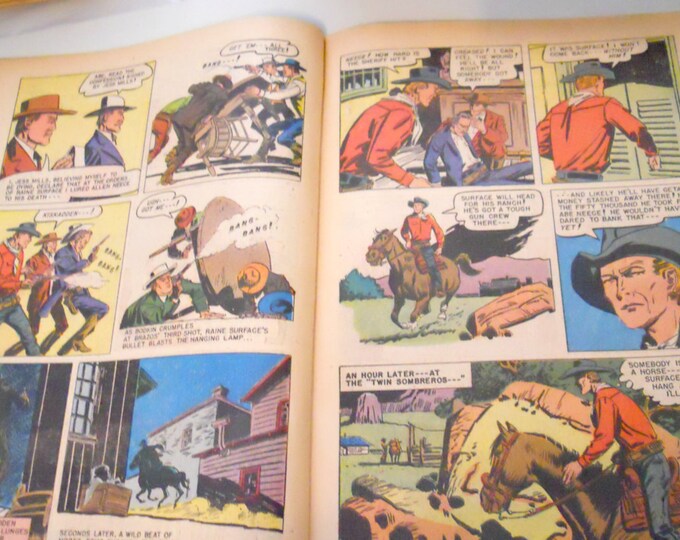 Zane Grey Comic Book, "Twin Sombreros", Vol. 1, No. 35 - Nov. 1957, Dell Comics