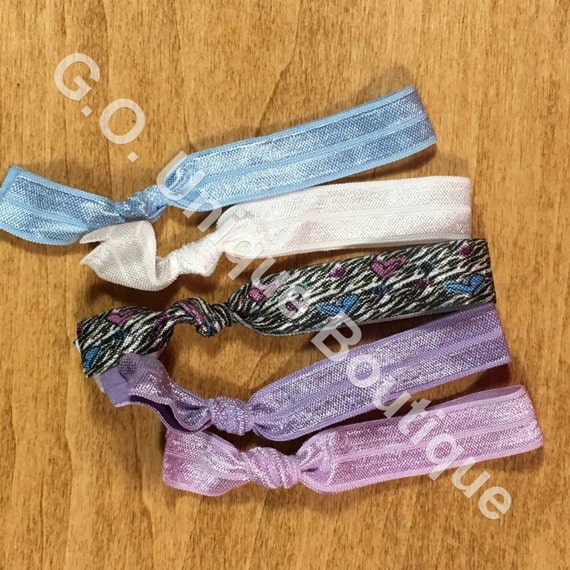 set of 5 Elastic Hair Ties