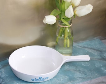 Pyrosil Cornflower Blue Saucepan. Made In The Netherlands. Kitchen Collectable Blue and White Theme