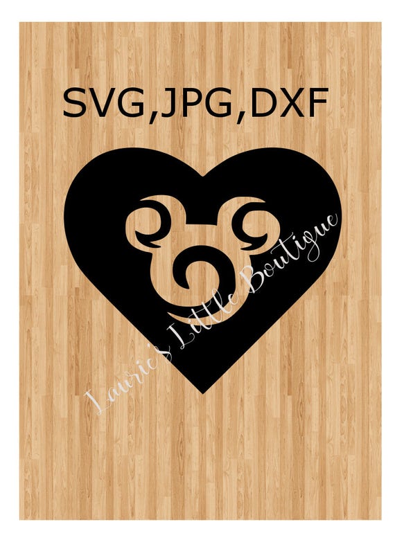 Download Disney Heart mickey swirl Monogram file- dxf,svg,png,jpg ...