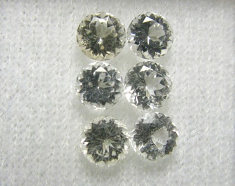 6x Gem Phenacite Phenakite Facetted Cut Stones From Russia - 1.95 tccw