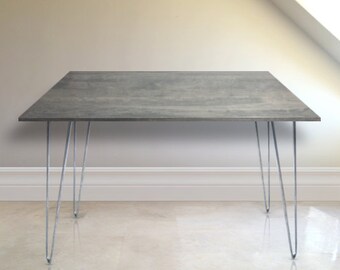 Gray Wood Office Desk, Gray Wood Desk. CHOOSE ANY SIZE. Free Shipping!