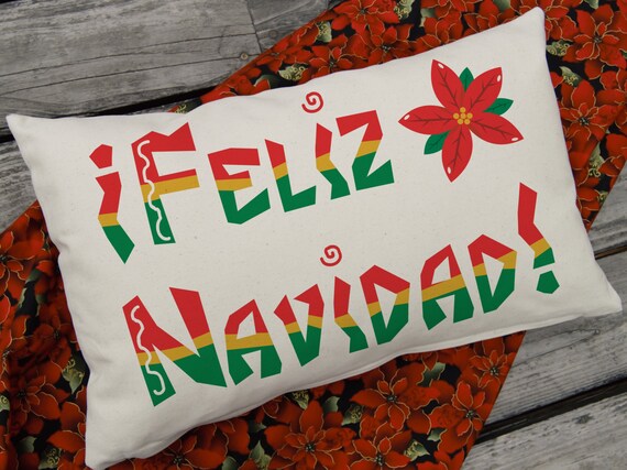 feliz navidad christmas pillow spanish merry christmas feliz navidad christmas pillow spanish merry christmas