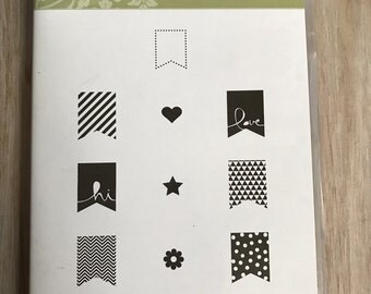Destash Stampin Up Banner Blast Stamp Set