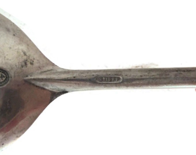 Williamsburg Pewter by Kirk Stieff / Round Bowl Soup Spoon / Pewter Gumbo Spoon / Souvenir Spoon / STIEFF Pewter Williamsburg Restoration