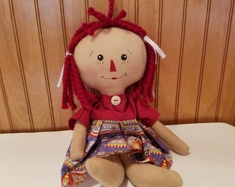 Raggedy Ann Doll- Patriotic