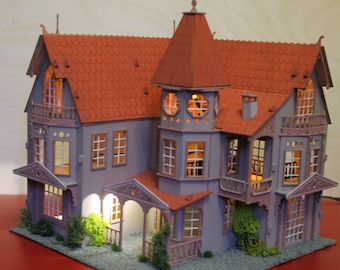 Miniature Fantasy Mansion Dolls House Kit