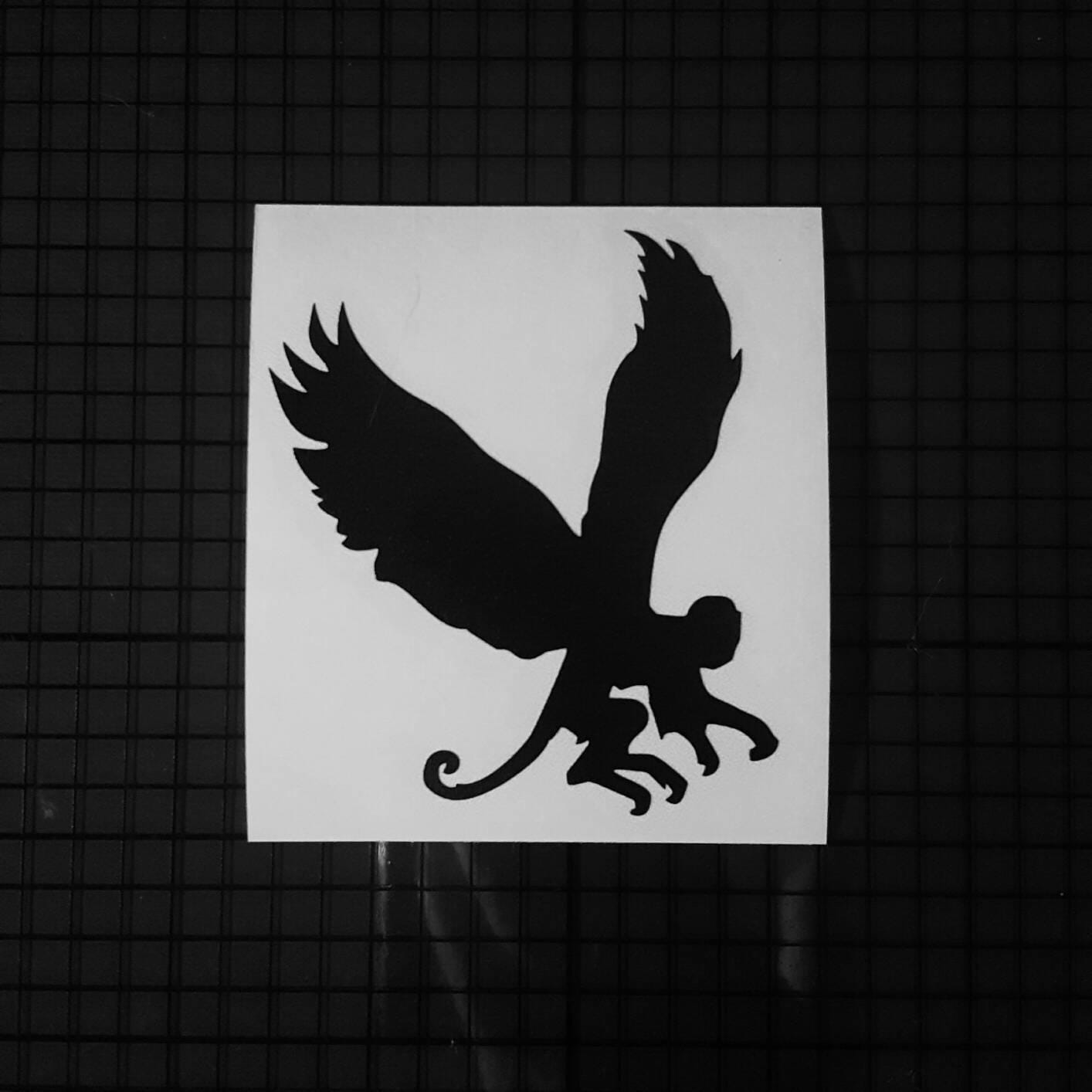 The Wizard of Oz Decal Flying Monkey Sihouette Design 16