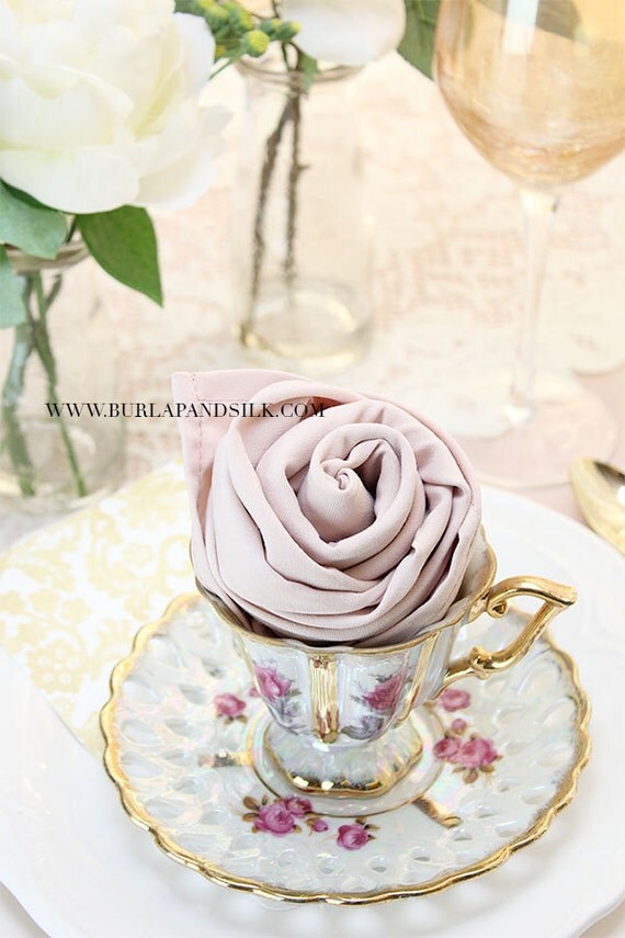 Blush Napkins 12/pack 20 x 20 inches Blush Wedding Napkins